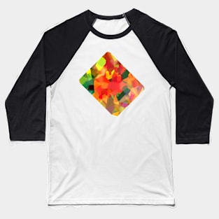 Abstract Polygon Forest Baseball T-Shirt